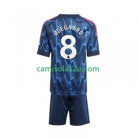 Camisolas de futebol Arsenal Martin Odegaard 8 Criança Equipamento Alternativa 2025/26 Manga Curta